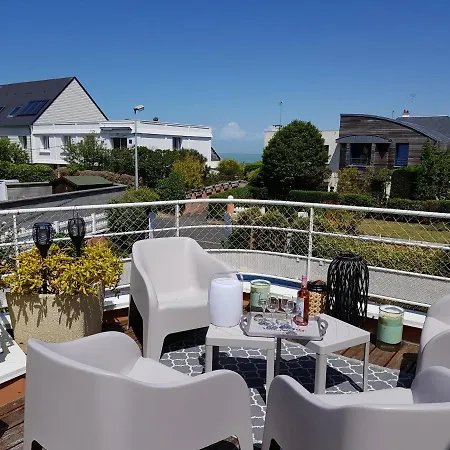Appartamento La Terrasse, Jacuzzi Et Vue à 100m De La Donville-les-Bains